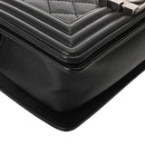 CHANEL シャネル ボーイシャネル スモールハンドバッグ 20cm ブラック A67085 レディース キャビアスキン ショルダーバッグ Aランク 中古 銀蔵