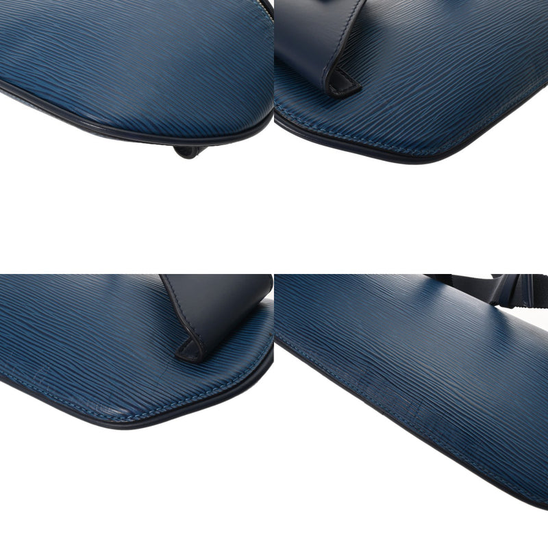 LOUIS VUITTON ルイヴィトン エピ LVサークル バムバッグ ブルーアズール M53301 メンズ レザー ボディバッグ Bランク 中古 銀蔵