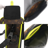 LOUIS VUITTON ルイヴィトン モノグラムマカサー クリストファー ウエアラブルウォレット ネオンイエロー M80793 メンズ モノグラムキャンバス ショルダーバッグ ABランク 中古 銀蔵