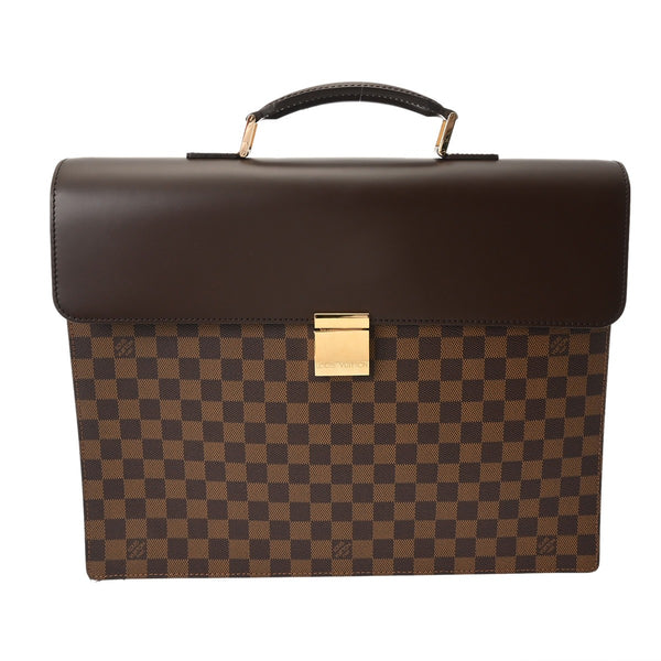 LOUIS VUITTON ルイヴィトン ダミエ アルトナ GM ブリーフケース ブラウン N53312 メンズ ダミエキャンバス ビジネスバッグ Aランク 中古 銀蔵