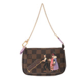 LOUIS VUITTON ルイヴィトン ダミエ ミニ アクセサリーポーチ ブラウン N63003 レディース ダミエキャンバス アクセサリーポーチ Aランク 中古 銀蔵