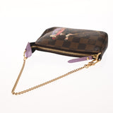 LOUIS VUITTON ルイヴィトン ダミエ ミニ アクセサリーポーチ ブラウン N63003 レディース ダミエキャンバス アクセサリーポーチ Aランク 中古 銀蔵