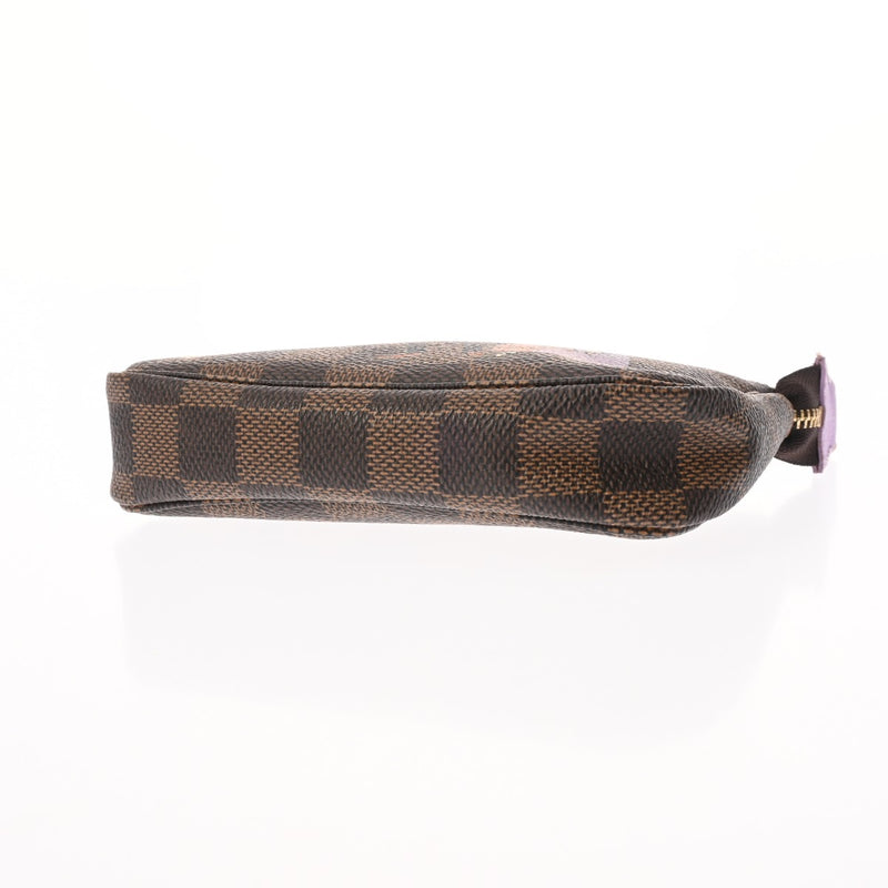 LOUIS VUITTON ルイヴィトン ダミエ ミニ アクセサリーポーチ ブラウン N63003 レディース ダミエキャンバス アクセサリーポーチ Aランク 中古 銀蔵