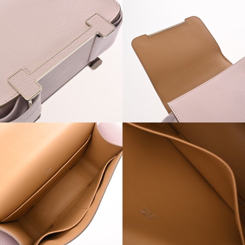 HERMES エルメス ゲタ モーヴペール/チャイ B刻印(2023年頃) レディース シェーブル ショルダーバッグ Aランク 中古 銀蔵