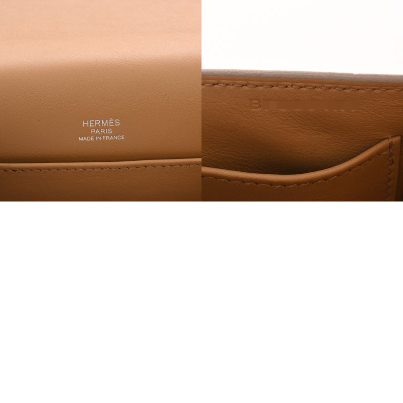 HERMES エルメス ゲタ モーヴペール/チャイ B刻印(2023年頃) レディース シェーブル ショルダーバッグ Aランク 中古 銀蔵