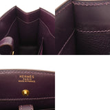 HERMES エルメス ホワイトバス TPM レザン □F刻印(2002年頃) レディース ボックスカーフ ハンドバッグ ABランク 中古 銀蔵