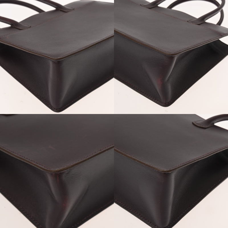 HERMES エルメス ホワイトバス TPM レザン □F刻印(2002年頃) レディース ボックスカーフ ハンドバッグ ABランク 中古 銀蔵