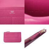 HERMES エルメス ドゴン GM ローズパープル C刻印(2018年頃) ユニセックス トゴ 長財布 ABランク 中古 銀蔵