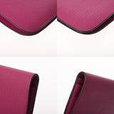 HERMES エルメス ドゴン GM ローズパープル C刻印(2018年頃) ユニセックス トゴ 長財布 ABランク 中古 銀蔵