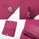 HERMES エルメス ドゴン GM ローズパープル C刻印(2018年頃) ユニセックス トゴ 長財布 ABランク 中古 銀蔵