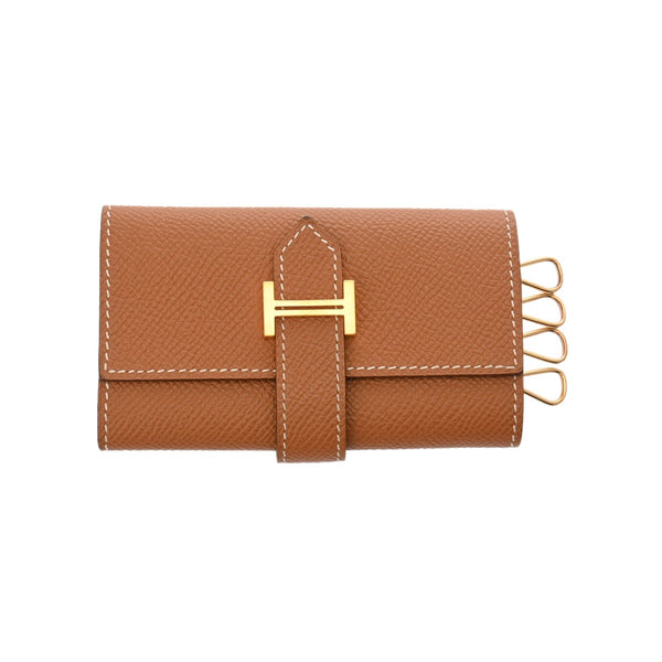 HERMES エルメス ベアン 4連キーケース ゴールド B刻印(2023年頃) ユニセックス ヴォーエプソン キーケース ABランク 中古 銀蔵