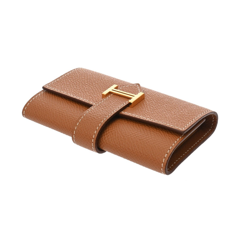 HERMES エルメス ベアン 4連キーケース ゴールド B刻印(2023年頃) ユニセックス ヴォーエプソン キーケース ABランク 中古 銀蔵