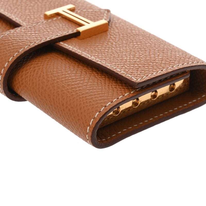 HERMES エルメス ベアン 4連キーケース ゴールド B刻印(2023年頃) ユニセックス ヴォーエプソン キーケース ABランク 中古 銀蔵