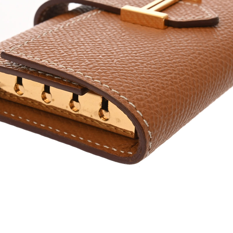 HERMES エルメス ベアン 4連キーケース ゴールド B刻印(2023年頃) ユニセックス ヴォーエプソン キーケース ABランク 中古 銀蔵