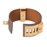 HERMES エルメス コリエドシアン エトゥープ ゴールド金具 Z刻印(2021年頃) ユニセックス ヴォーエプソン ブレスレット ABランク 中古 銀蔵