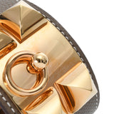 HERMES エルメス コリエドシアン エトゥープ ゴールド金具 Z刻印(2021年頃) ユニセックス ヴォーエプソン ブレスレット ABランク 中古 銀蔵