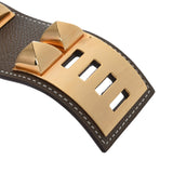 HERMES エルメス コリエドシアン エトゥープ ゴールド金具 Z刻印(2021年頃) ユニセックス ヴォーエプソン ブレスレット ABランク 中古 銀蔵