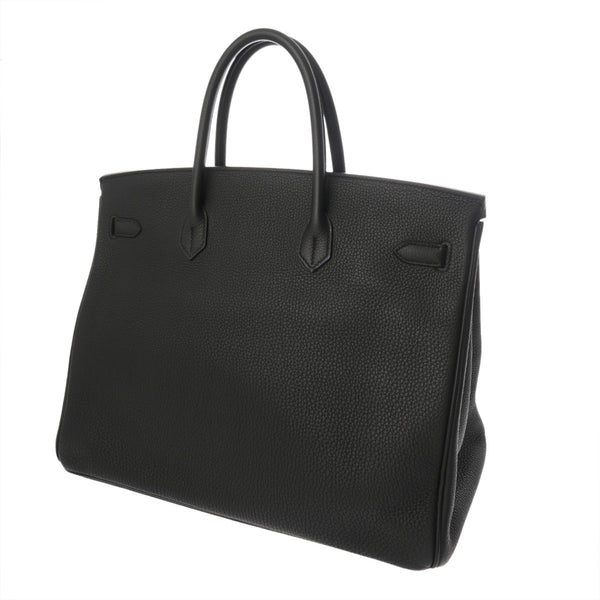HERMES エルメス バーキン 40 ブラック C刻印(2018年頃) ユニセックス トゴ ハンドバッグ Aランク 中古 銀蔵