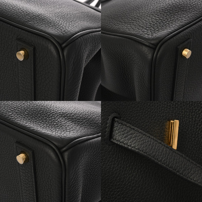 HERMES エルメス バーキン 40 ブラック C刻印(2018年頃) ユニセックス トゴ ハンドバッグ Aランク 中古 銀蔵