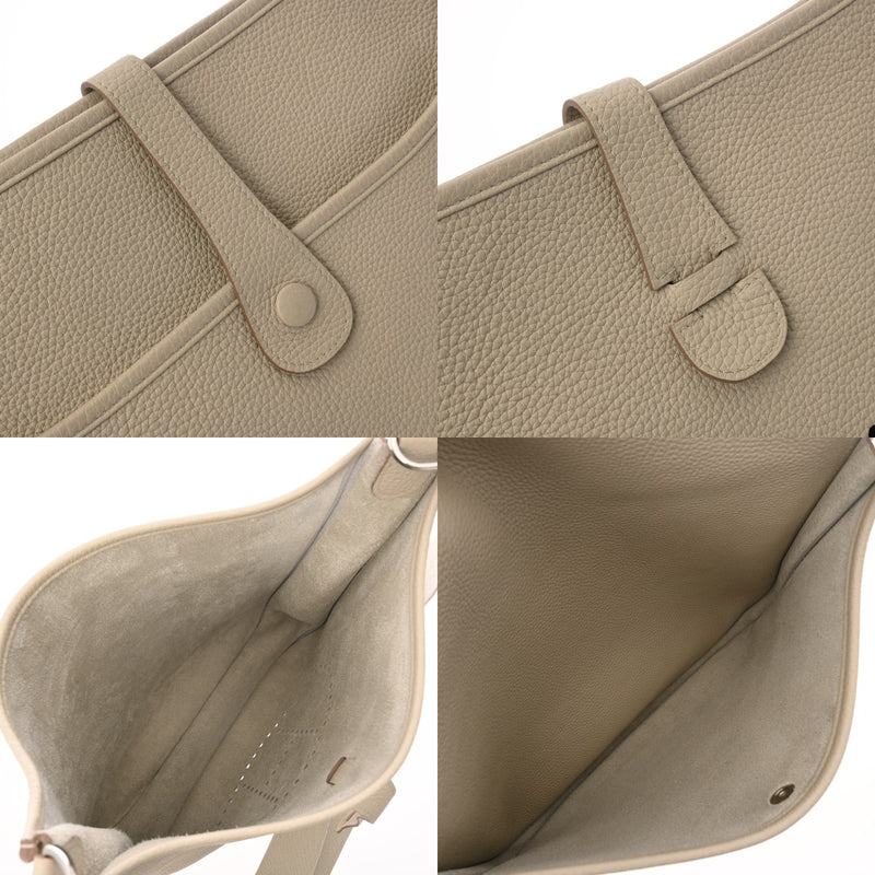 HERMES エルメス エヴリン3 GM べトン A刻印(2017年頃) ユニセックス トリヨンクレマンス ショルダーバッグ Aランク 中古 銀蔵