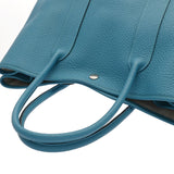 HERMES エルメス ガーデンパーティ PM ブルーザンジバル □R刻印(2014年頃) レディース ネゴンダ ハンドバッグ ABランク 中古 銀蔵