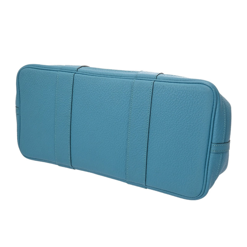 HERMES エルメス ガーデンパーティ PM ブルーザンジバル □R刻印(2014年頃) レディース ネゴンダ ハンドバッグ ABランク 中古 銀蔵