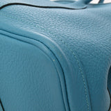 HERMES エルメス ガーデンパーティ PM ブルーザンジバル □R刻印(2014年頃) レディース ネゴンダ ハンドバッグ ABランク 中古 銀蔵