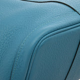 HERMES エルメス ガーデンパーティ PM ブルーザンジバル □R刻印(2014年頃) レディース ネゴンダ ハンドバッグ ABランク 中古 銀蔵