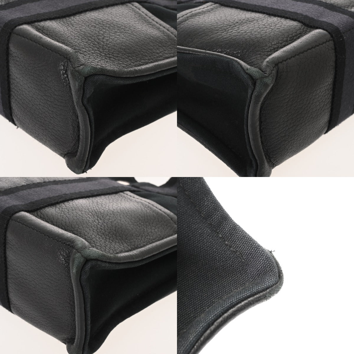 HERMES エルメス フールトゥ PM ハンドバッグ ブラック/ネイビー ユニ