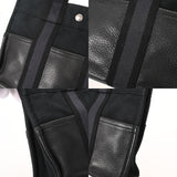 HERMES エルメス フールトゥ PM ハンドバッグ ブラック/ネイビー ユニセックス エバーカーフ キャンバス トートバッグ Bランク 中古 銀蔵