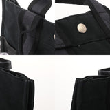 HERMES エルメス フールトゥ PM ハンドバッグ ブラック/ネイビー ユニセックス エバーカーフ キャンバス トートバッグ Bランク 中古 銀蔵