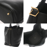 HERMES エルメス ピコタンロックMM 黒 ゴールド金具 W刻印(2024年頃) レディース トリヨンクレマンス ハンドバッグ 未使用 銀蔵