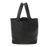 HERMES エルメス ピコタン ロック MM 黒 ゴールド金具 W刻印(2024年頃) レディース トリヨンクレマンス ハンドバッグ 未使用 銀蔵