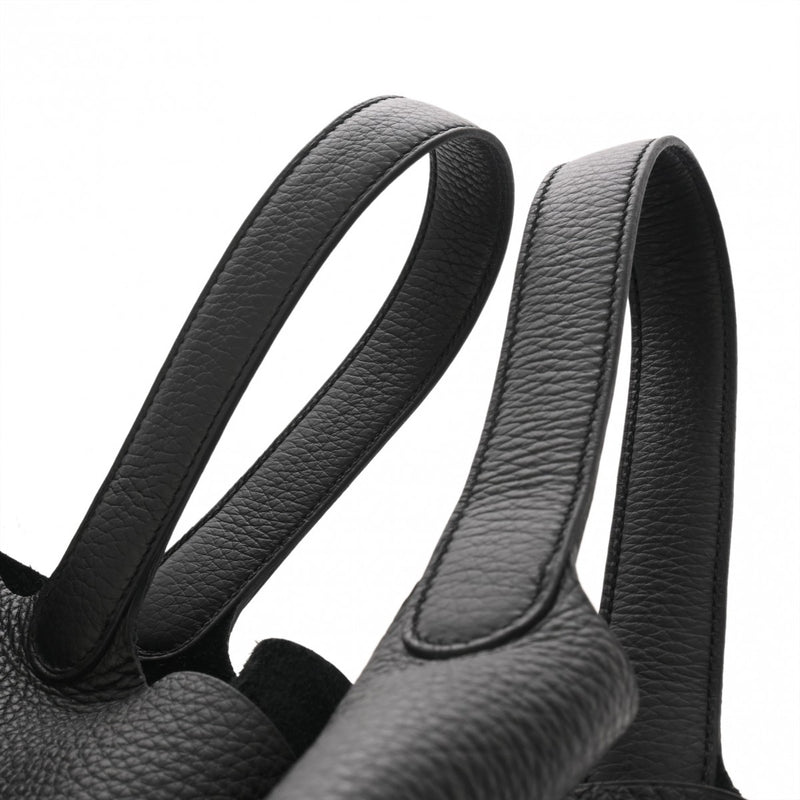 HERMES エルメス ピコタンロックMM 黒 ゴールド金具 W刻印(2024年頃) レディース トリヨンクレマンス ハンドバッグ 未使用 銀蔵