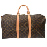 LOUIS VUITTON ルイヴィトン モノグラム キーポル 50 ブラウン M41426 ユニセックス モノグラムキャンバス ボストンバッグ ABランク 中古 銀蔵