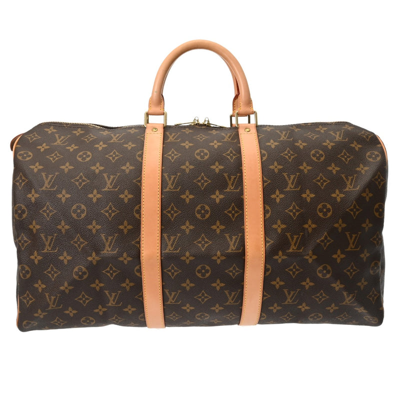 LOUIS VUITTON ルイヴィトン モノグラム キーポル 50 ブラウン M41426 ユニセックス モノグラムキャンバス ボストンバッグ ABランク 中古 銀蔵