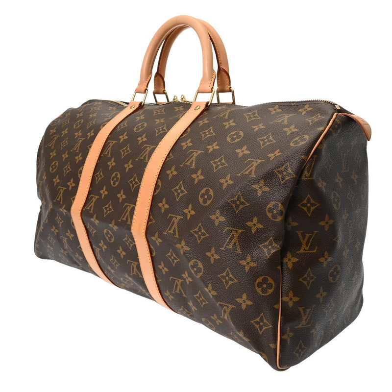LOUIS VUITTON ルイヴィトン モノグラム キーポル 50 ブラウン M41426 ユニセックス モノグラムキャンバス ボストンバッグ ABランク 中古 銀蔵