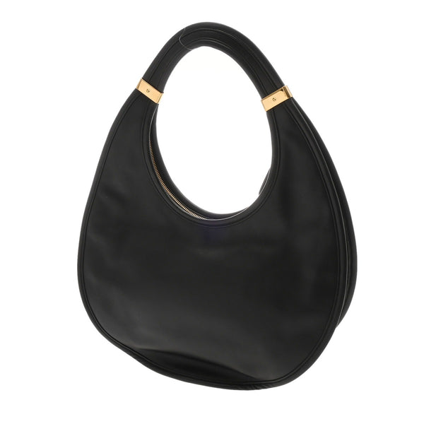 DIOR ディオール プレオウンド ホーボ―ショルダーバッグ ブラック レディース レザー ショルダーバッグ ABランク 中古 銀蔵