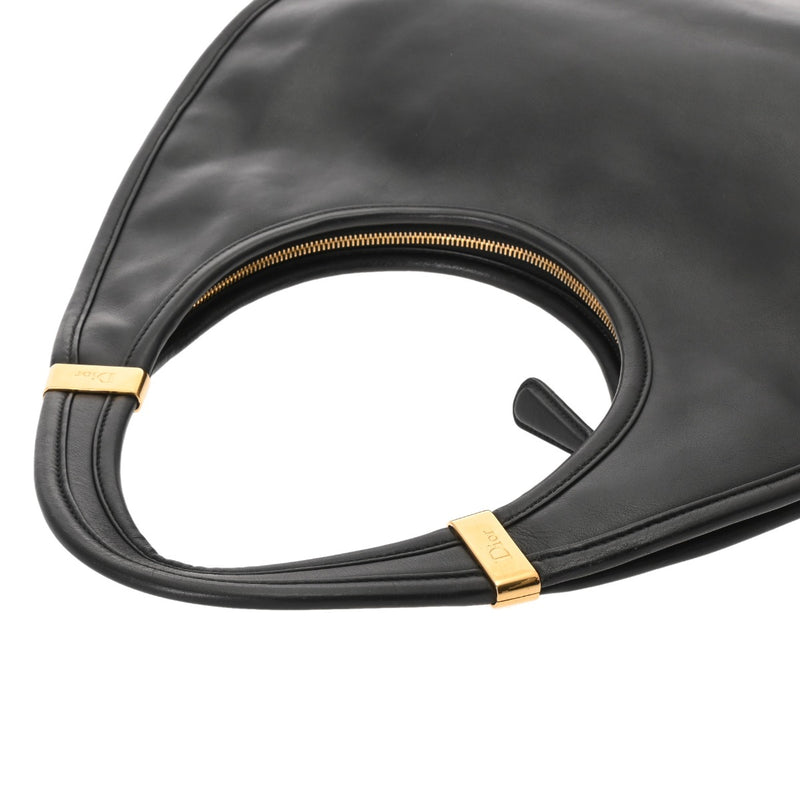 DIOR ディオール プレオウンド ホーボ―ショルダーバッグ ブラック レディース レザー ショルダーバッグ ABランク 中古 銀蔵