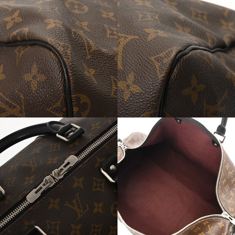 LOUIS VUITTON ルイヴィトン モノグラムマカサー キーポル バンドリエール 55 ブラウン M56714 ユニセックス モノグラムキャンバス ボストンバッグ ABランク 中古 銀蔵