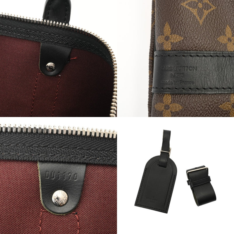 LOUIS VUITTON ルイヴィトン モノグラムマカサー キーポル バンドリエール 55 ブラウン M56714 ユニセックス モノグラムキャンバス ボストンバッグ ABランク 中古 銀蔵