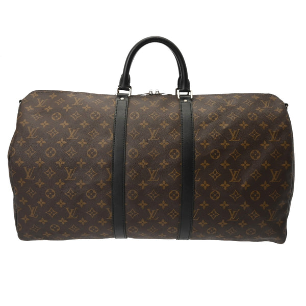 LOUIS VUITTON ルイヴィトン モノグラムマカサー キーポル バンドリエール 55 ブラウン M56714 ユニセックス モノグラムキャンバス ボストンバッグ ABランク 中古 銀蔵