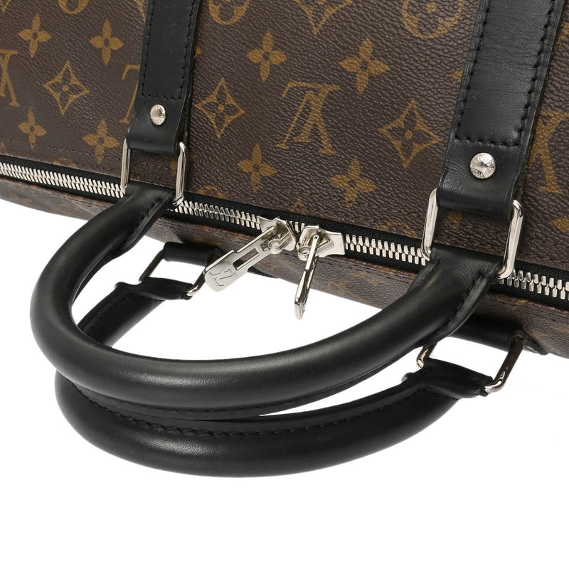 LOUIS VUITTON ルイヴィトン モノグラムマカサー キーポル バンドリエール 55 ブラウン M56714 ユニセックス モノグラムキャンバス ボストンバッグ ABランク 中古 銀蔵