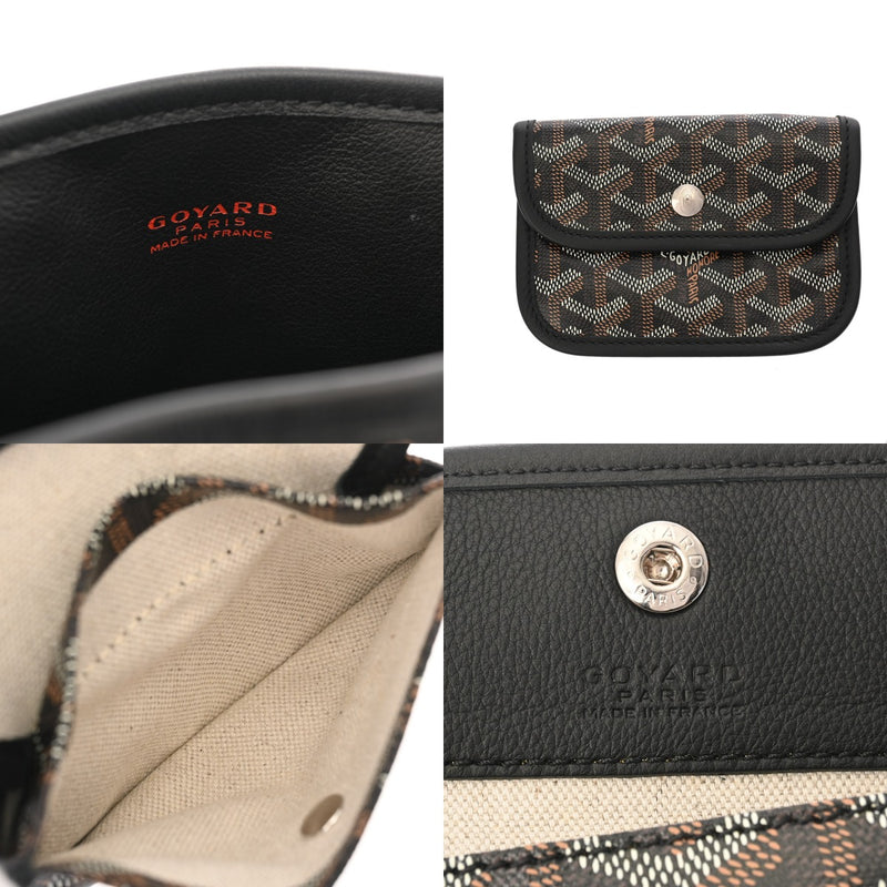 GOYARD ゴヤール アンジュ ミニ ヘリンボーン ブラック レディース コーティングキャンバス レザー トートバッグ Aランク 中古 銀蔵