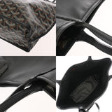 GOYARD ゴヤール アンジュ ミニ ヘリンボーン ブラック レディース コーティングキャンバス レザー トートバッグ Aランク 中古 銀蔵