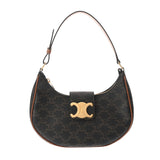 CELINE セリーヌ ミディアムアヴァ トリオンフ バッグ タン レディース トリオンフキャンバス/カーフスキン ワンショルダーバッグ 新同 中古 銀蔵