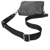 LOUIS VUITTON ルイヴィトン モノグラムエクリプス トリオメッセンジャー ブラック M69443 メンズ モノグラムキャンバス ショルダーバッグ ABランク 中古 銀蔵