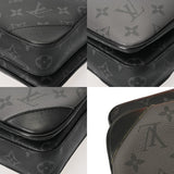 LOUIS VUITTON ルイヴィトン モノグラムエクリプス トリオメッセンジャー ブラック M69443 メンズ モノグラムキャンバス ショルダーバッグ ABランク 中古 銀蔵