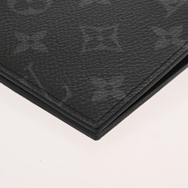 LOUIS VUITTON ルイヴィトン モノグラムエクリプス クーヴェルテュールパスポール NM ブラック M64501 ユニセックス モノグラムキャンバス パスポートケース Aランク 中古 銀蔵
