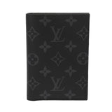 LOUIS VUITTON ルイヴィトン モノグラムエクリプス クーヴェルテュールパスポール NM ブラック M64501 ユニセックス モノグラムキャンバス パスポートケース Aランク 中古 銀蔵